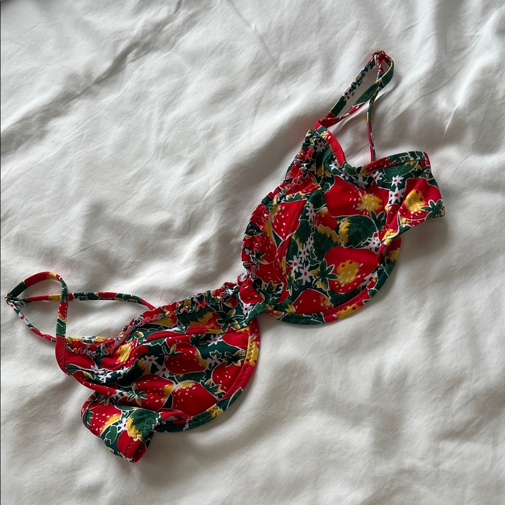 Heavy Manners “strawberry fields” underwire top
